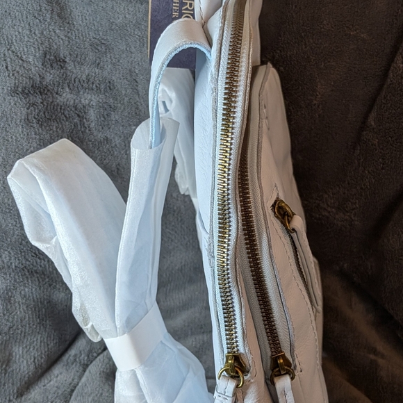 American Leather Baby Blue Backpack